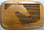Wooden horse snuffbox